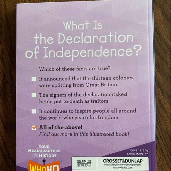 What is the Declaration of Independence paperback book - Picture 2 of 4